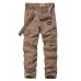 Men's Straight Cargo Pants Tactical Cargo Patchwork Multi Pocket Solid Color Full Length Pants Daily Wear Streetwear 100% Cotton Casual Classic ArmyGreen Black / Spring / Fall